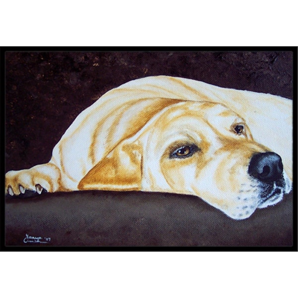 Carolines Treasures Naptime Yellow Labrador Indoor or Outdoor Mat, 18 x 27 CA78331 - main